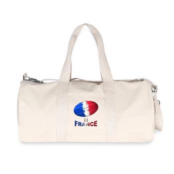 rugby - Sac de sport en toile recyclée Stanley/Stella - blanc naturel - Devant