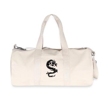 chinese dragon tribal - Recycelte Canvas-Sporttasche von Stanley/Stella - Naturweiß - Vorne