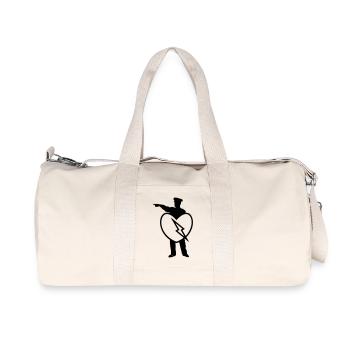Police Heart Polizei Polizist Liebe Herz Geschenk - Recycelte Canvas-Sporttasche von Stanley/Stella - Naturweiß - Vorne