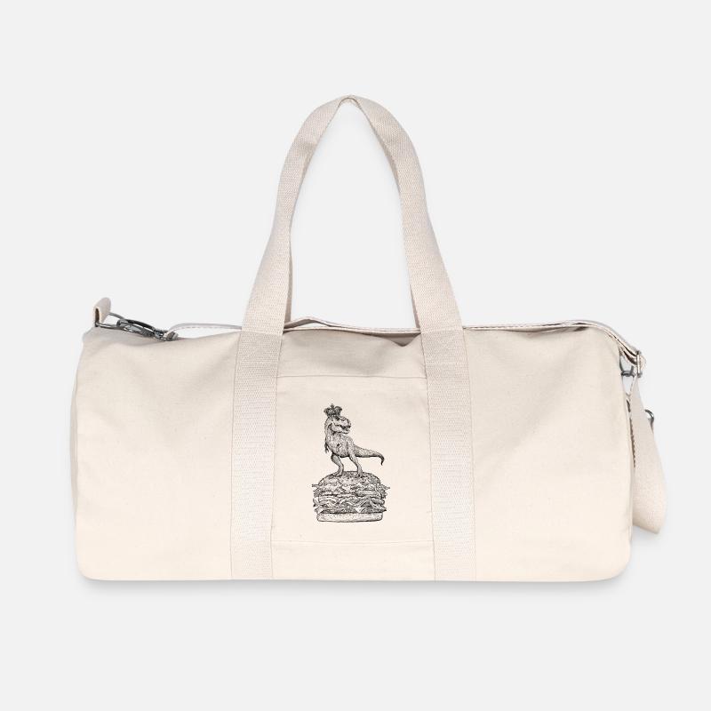 T-Rexburger - Recycelte Canvas-Sporttasche von Stanley/Stella - Naturweiß