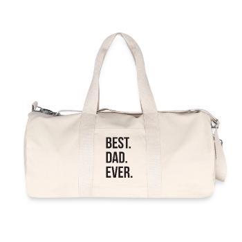 Best Dad Ever - Recycled Canvas Sports Bag by Stanley/Stella - natural - Front