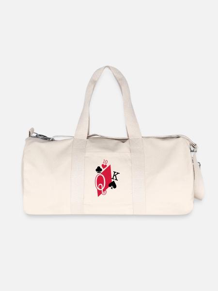 playing cards - Recycled Canvas Sports Bag by Stanley/Stella - natural