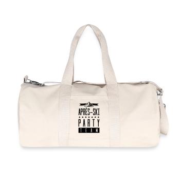 apres ski party team - Recycelte Canvas-Sporttasche von Stanley/Stella - Naturweiß - Vorne
