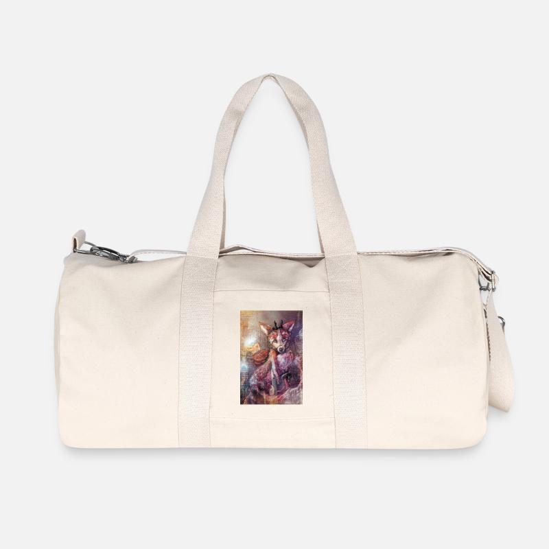 Faunia Fox - Recycelte Canvas-Sporttasche von Stanley/Stella - Naturweiß