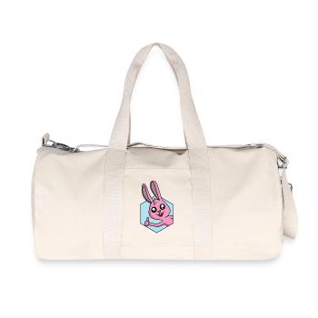 Hase Daumen Hoch - Recycelte Canvas-Sporttasche von Stanley/Stella - Naturweiß - Vorne