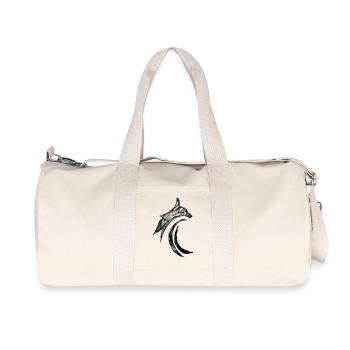 Chat Tribal Lynx Jaguer - Sac de sport en toile recyclée Stanley/Stella - blanc naturel - Devant