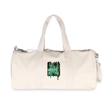 Artistique art coulure - Sac de sport en toile recyclée Stanley/Stella - blanc naturel - Devant