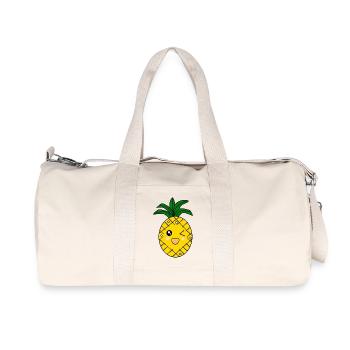 Ananas Sommer T-shirt - Recycelte Canvas-Sporttasche von Stanley/Stella - Naturweiß - Vorne