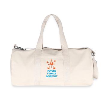 Zukünftige Wissenschaftlerin - Recycelte Canvas-Sporttasche von Stanley/Stella - Naturweiß - Vorne