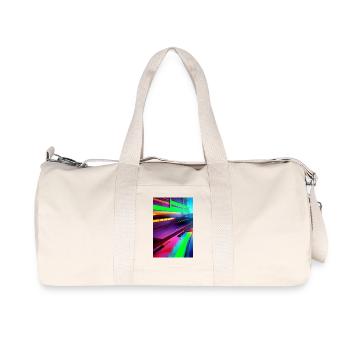 Muster und Formen - Recycelte Canvas-Sporttasche von Stanley/Stella - Naturweiß - Vorne