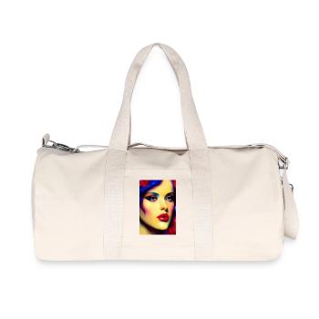 Beautiful woman - Recycled Canvas Sports Bag by Stanley/Stella - natural - Front