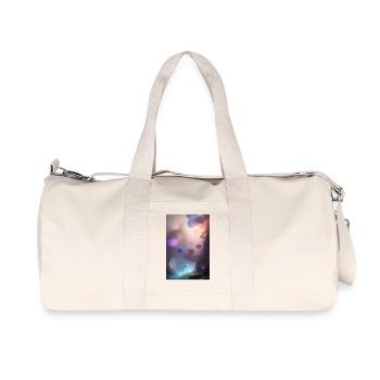 Bunte Blasen - Recycelte Canvas-Sporttasche von Stanley/Stella - Naturweiß - Vorne