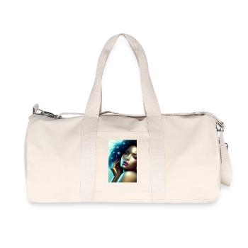 Beautiful woman - Recycled Canvas Sports Bag by Stanley/Stella - natural - Front