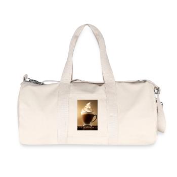 Coffee, coffee beans - Recycled Canvas Sports Bag by Stanley/Stella - natural - Front