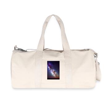 Weltall und Planeten - Recycelte Canvas-Sporttasche von Stanley/Stella - Naturweiß - Vorne