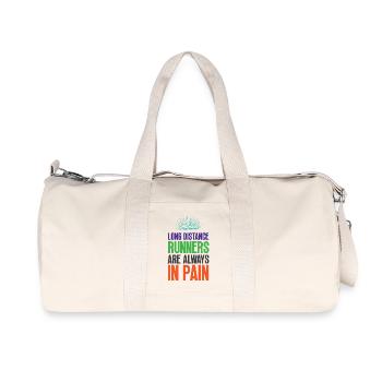 Long Distance Runners Are Always In Pain - Recycled Canvas Sports Bag by Stanley/Stella - natural - Front