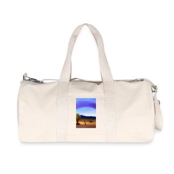 Arabische Wüste - Recycelte Canvas-Sporttasche von Stanley/Stella - Naturweiß - Vorne