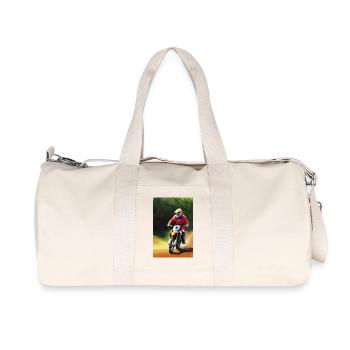 Motocross Riding - Recycled Canvas Sports Bag by Stanley/Stella - natural - Front