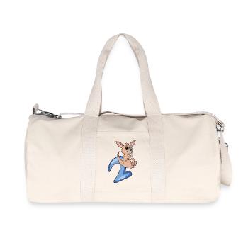2nd birthday motif kangaroo - two years - Recycled Canvas Sports Bag by Stanley/Stella - natural - Front