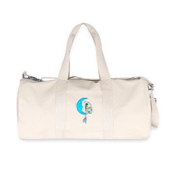 Little fairy on the moon - Recycled Canvas Sports Bag by Stanley/Stella - natural - Front
