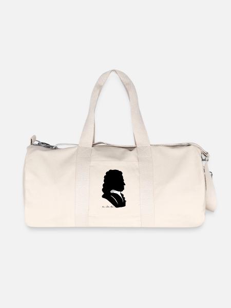 Johann Sebastian Bach Schattenriss + Unterschrift - Recycelte Canvas-Sporttasche von Stanley/Stella - Naturweiß