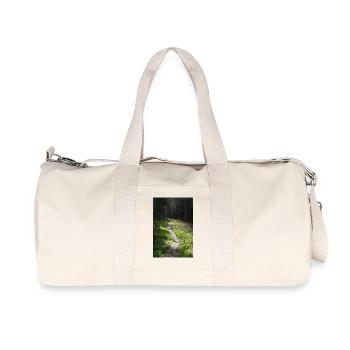 VOIE VERTE - Sac de sport en toile recyclée Stanley/Stella - blanc naturel - Devant