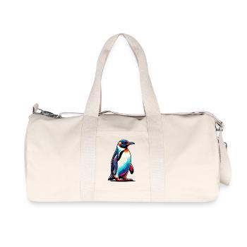 Pinguin - Recycelte Canvas-Sporttasche von Stanley/Stella - Naturweiß - Vorne