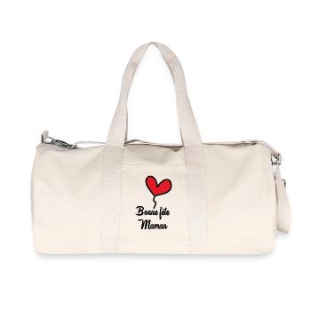 MOTHER'S DAY. HAPPY MOTHER'S DAY. MOM - Recycled Canvas Sports Bag by Stanley/Stella - natural - Front