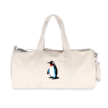 Pinguin - Recycelte Canvas-Sporttasche von Stanley/Stella - Naturweiß - Vorne