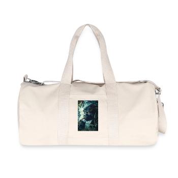 Dschungelgorilla mit Zigarettenrauch - Recycelte Canvas-Sporttasche von Stanley/Stella - Naturweiß - Vorne