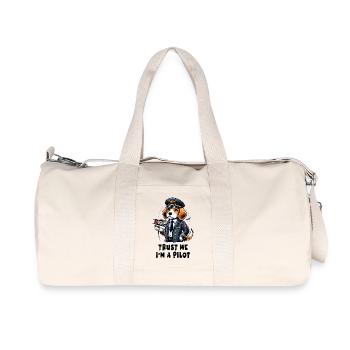 Pilote Beagle - Sac de sport en toile recyclée Stanley/Stella - blanc naturel - Devant