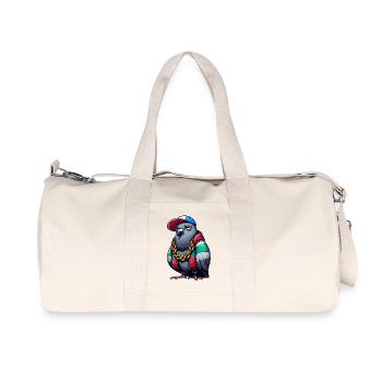 pigeon hiphop - Sac de sport en toile recyclée Stanley/Stella - blanc naturel - Devant