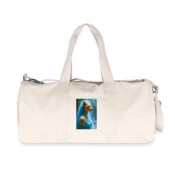 Tefnout, déesse à tête de lion - Sac de sport en toile recyclée Stanley/Stella - blanc naturel - Devant