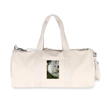 Löwenzahn Pusteblume Nahaufnahme Natur Fotografie - Recycelte Canvas-Sporttasche von Stanley/Stella - Naturweiß - Vorne