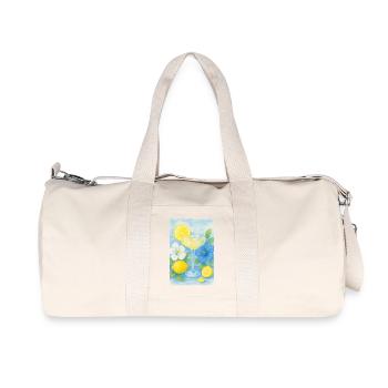 Summer holiday Cocktail - Recycelte Canvas-Sporttasche von Stanley/Stella - Naturweiß - Vorne
