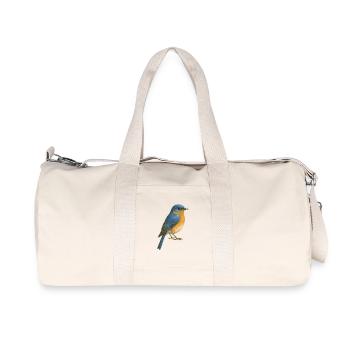 Bluebird – Couleurs de la liberté - Sac de sport en toile recyclée Stanley/Stella - blanc naturel - Devant