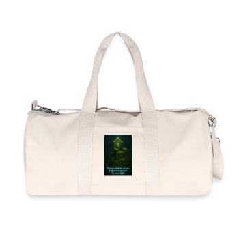 power rooted in nurture. - Recycled Canvas Sports Bag by Stanley/Stella - natural - Front