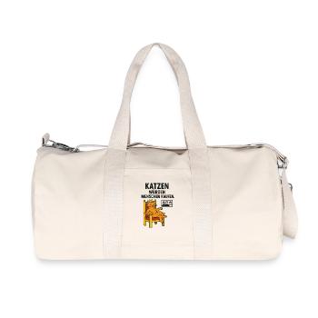 Katzen würden Menschen kaufen. - Recycelte Canvas-Sporttasche von Stanley/Stella - Naturweiß - Vorne