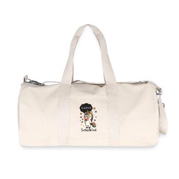 schulkind einhorn - Recycelte Canvas-Sporttasche von Stanley/Stella - Naturweiß - Vorne