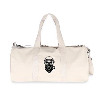 Skull Diver - Recycelte Canvas-Sporttasche von Stanley/Stella - Naturweiß - Vorne