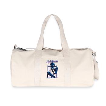 Calisthenics Astronauten Dips Liegestütze Geschenk - Recycelte Canvas-Sporttasche von Stanley/Stella - Naturweiß - Vorne