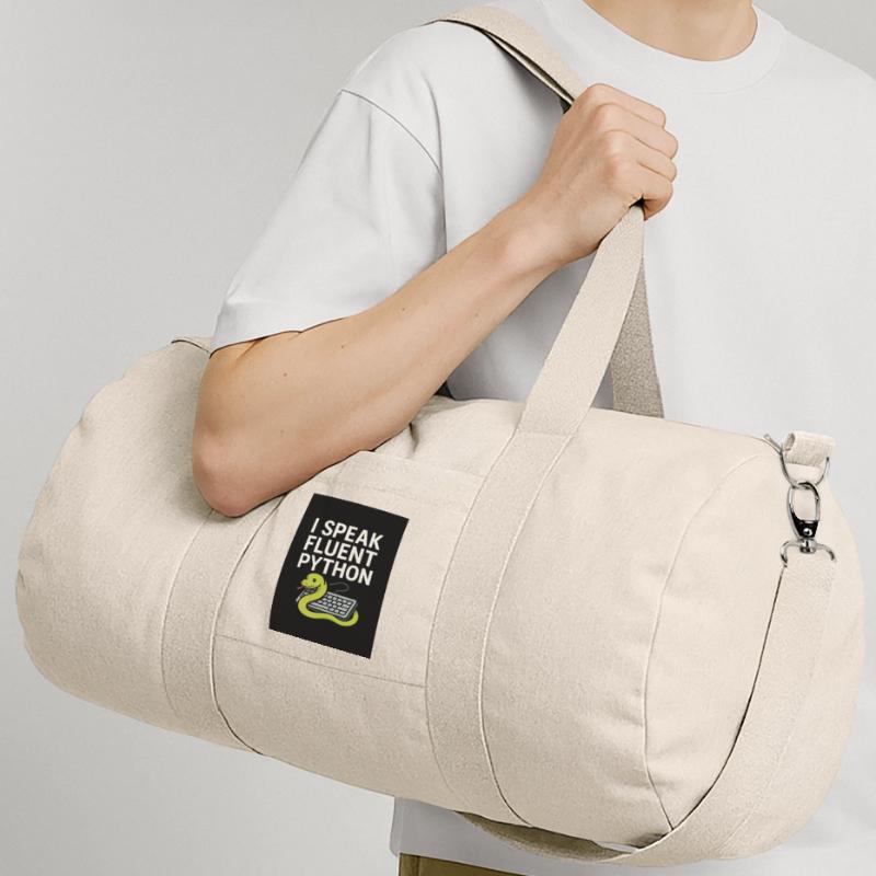 Python-Codierungsschlange Recycelte Canvas-Sporttasche von Stanley/Stella