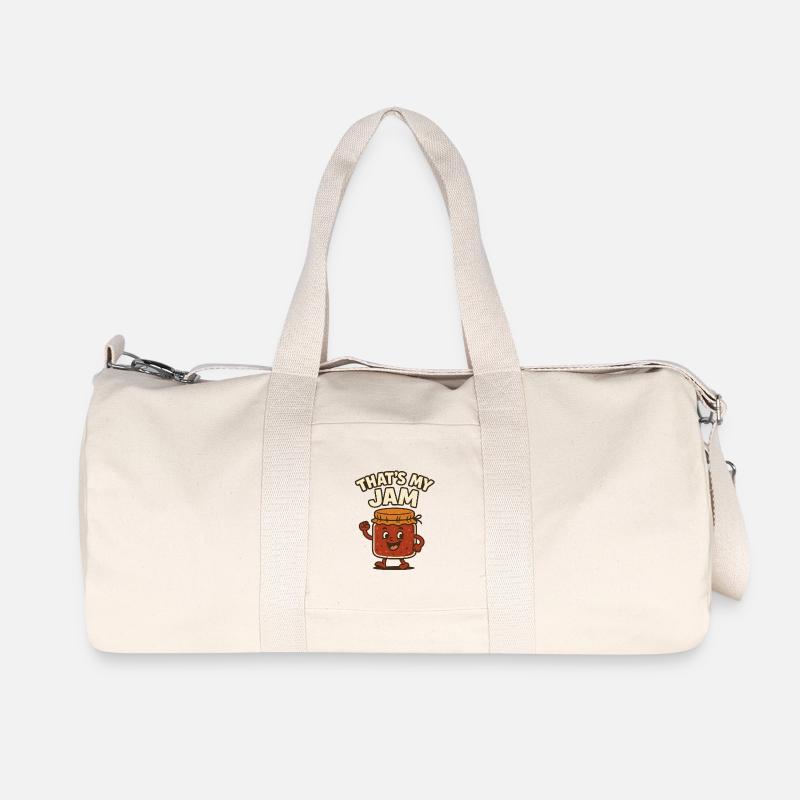 Thats my jam - Recycelte Canvas-Sporttasche von Stanley/Stella - Naturweiß