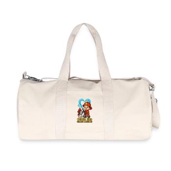 Petit héros, grande mission - Sac de sport en toile recyclée Stanley/Stella - blanc naturel - Devant
