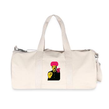 Homme d’art étrange - Sac de sport en toile recyclée Stanley/Stella - blanc naturel - Devant