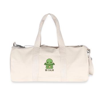 Baby Cthulhu - Recycelte Canvas-Sporttasche von Stanley/Stella - Naturweiß - Vorne