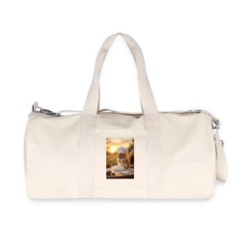 Creative Chef Mouse für die Küche - Recycelte Canvas-Sporttasche von Stanley/Stella - Naturweiß - Vorne