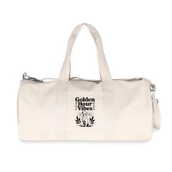 Golden Hour Vibes - Recycled Canvas Sports Bag by Stanley/Stella - natural - Front