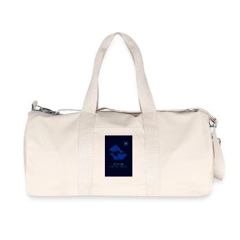 Pisces Zodiac Design - Recycled Canvas Sports Bag by Stanley/Stella - natural - Front