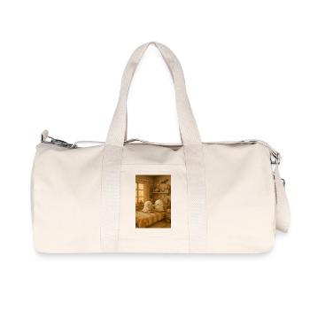 Mignon Halloween Fantômes Mignon - Sac de sport en toile recyclée Stanley/Stella - blanc naturel - Devant
